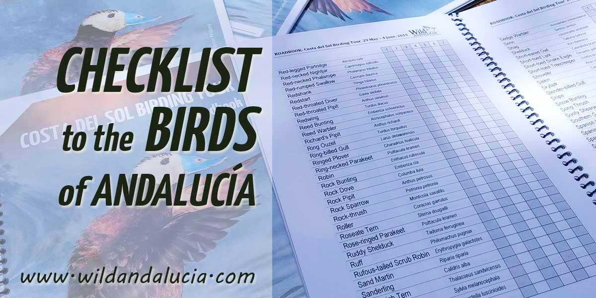 Bird list south Spain